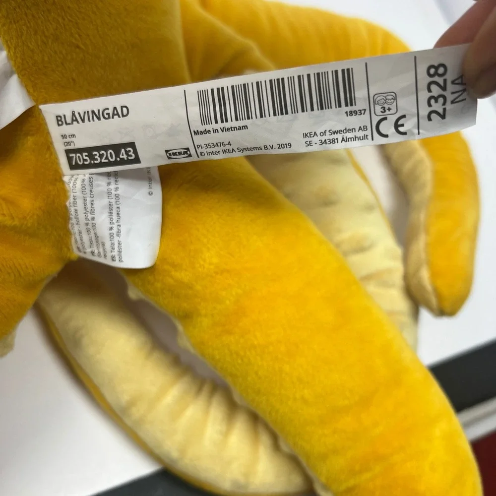 IKEA BLAVINGAD Octopus Plush‎ 20 Inch Yellow Stuffed Animal Soft Stuffed Toy